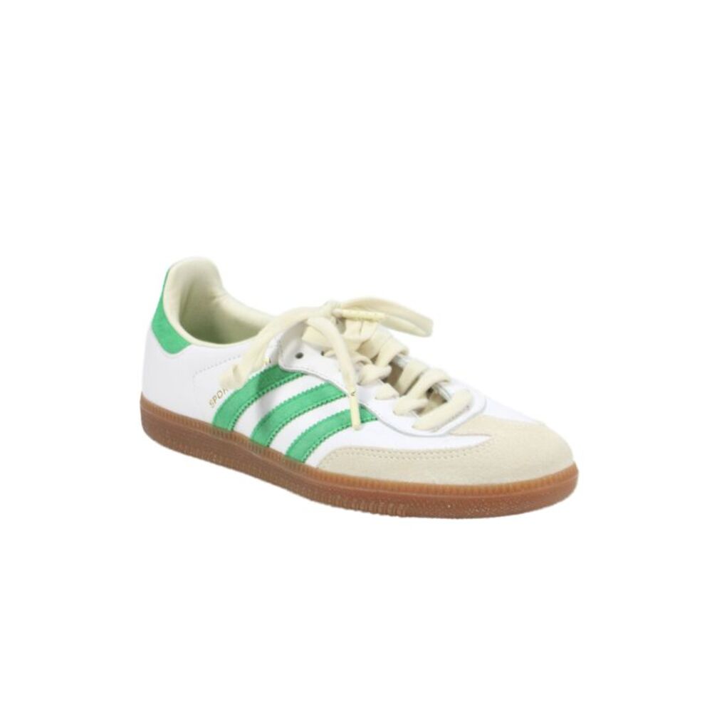 Adidas Mens Samba OG Sporty & Rich Leather Sneakers White Size 7.5
